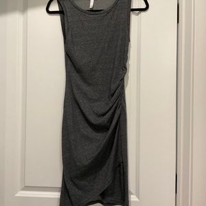 Leith midi gray sleeveless t-shirt dress